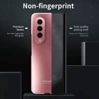 Foldable Electroplated 5g Case for Samsung Galaxy z Fold 4 - Blue thumbnail