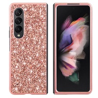 Glitter Tpu Shockproof Case for Samsung Galaxy z Fold 4 - Red thumbnail