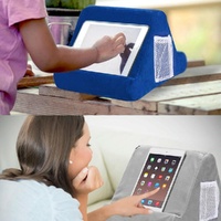 Versatile Laptop Rest Cushion with Cooling Pad - Grey thumbnail