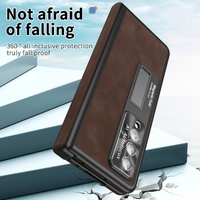 Magnetic Phone Case for Samsung Galaxy z Fold 4 - Napa Pattern - Royal Blue thumbnail