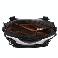 Soft Leather Geometric Handbag - Colourblock - Rubber Pink thumbnail