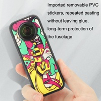 Protective Film Stickers for Dji Insta360 X3 Panoramic Camera - Carnival + Drawing Black thumbnail
