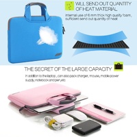 Portable Air Permeable Sleeve for 12 Laptops - 32x21x2cm - Pink thumbnail