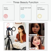 Xj18 Live Self-timer Led Fill Light - Perfect for Live Streaming - Pink thumbnail