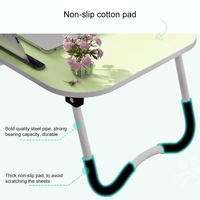 Portable Laptop Desk Stand - Foldable & Non-slip - Pink thumbnail