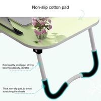 Portable Laptop Desk Stand - Foldable & Non-slip - Pink thumbnail