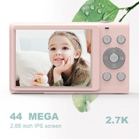 Full Hd 1080p Digital Camera with 44mp 16x Zoom - 2.4 Inch Screen for Children - Pink thumbnail