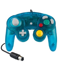 5 Piece Wired Game Controller for Nintendo Ngc - Transparent Purple thumbnail