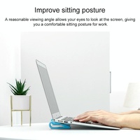 Adjustable Notebook Stand for Improved Cooling and Comfort - Green thumbnail