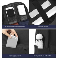 Multifunctional Oxford Laptop Backpack - Cxs-7301 - Grey thumbnail