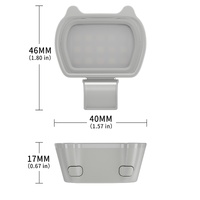 Universal Cat Ears Magnetic Fill Light for Dji Om Series - Multi Functional Beauty Selfie Light thumbnail