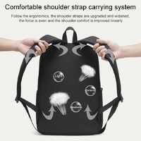 Multifunctional Oxford Laptop Backpack - Cxs-8106 - Grey thumbnail