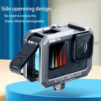 Metal Border Frame Mount for Gopro Hero10 / 9 with Dual Cold Shoes Base thumbnail