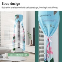 190 x 40 Cm Elastic Cloth Cabinet Air Conditioner Dust Cover - Monstera thumbnail