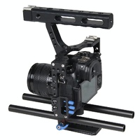 Sony A7 / A7S / A7R Camera Cage Stabilizer With Handle - Blue thumbnail