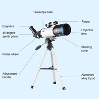 High Definition High Times Astronomical Telescope with Tripod - Blue 16x / 66x70 thumbnail