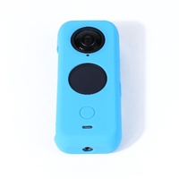 Full Body Dust Proof Silicone Protective Case for Insta360 one X2 - Blue thumbnail
