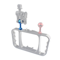 Universal 1 / 4 Ball Adapter for Action Cameras - Compatible with Gopro Insta360 Dji and More - 2.5cm Diameter - Blue thumbnail