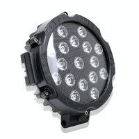 2 Pcs 3500Lm 6500K White Light 17 Led Waterproof Car Boat Marine Work Lights Spotlight Led Bulbs 30 Degrees Adjustable Dc 10 - 30V - Red thumbnail