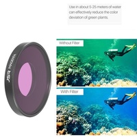 Underwater Lens Filter for Dji Action 3 - Diving - Red thumbnail