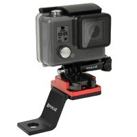 Universal Motorcycle Mount for Action Cameras - Red thumbnail