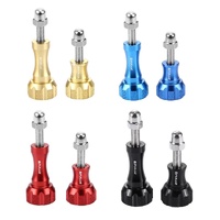 Aluminum Thumb Knob Set for Gopro Insta360 Dji Action Cameras - Red thumbnail
