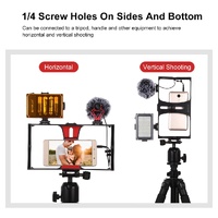 Smartphone Video Rig For Vlogging And Filmmaking - Red thumbnail