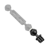 Aluminum Ball Head Adapter for Gopro Insta360 Dji Action Cameras - 2.5cm Diameter - Red thumbnail