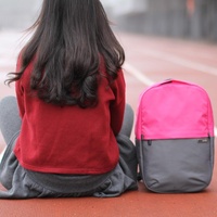 Xy Series Multi-functional Backpack for 13.3 Inch Laptop - Fashion Colour Matching - Rose Red thumbnail