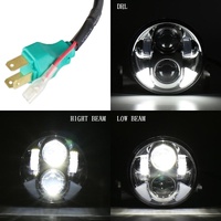 5.75 Inch Dc12V 6000K - 6500K 40W Car Led Headlight For Harley Silver thumbnail