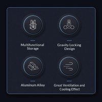 Space-saving Vertical Laptop Stand - Compact Design - Silver thumbnail
