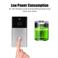 Hd 720P Security Camera Smart Wifi Video Doorbell Intercom Support Tf Card & Infrared Night Vision & Motion Detection App For Ios And Android - Silver thumbnail