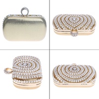 Stylish Pearl Handbag for Fashion Banquets and Parties - Silver thumbnail