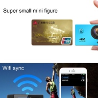 170 Degree Wide Angle Wifi Action Camera with Waterproof Case - Supports 64gb Micro Sd - Silver thumbnail