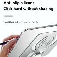 Foldable Rotating Laptop / Tablet Stand - Aluminum Alloy - Silver thumbnail
