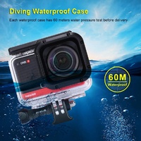 60m Waterproof Diving Case for Insta360 one r 4k Camera thumbnail