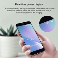 Wireless Earphones with Led Charging Box - J1 Tws - White thumbnail