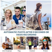 360 Degree Intelligent Tracking Tripod Head - White thumbnail
