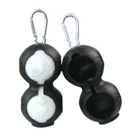2-pack Golf Silicone Double-ball Protection Sleeves - Yellow thumbnail