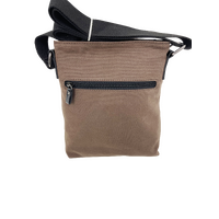 FIB Byron Canvas Sling Bag Shoulder Travel Cross Body - Brown thumbnail