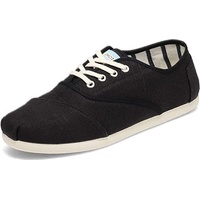 TOMS Heritage Mens Canvas Casual Shoes Sneakers Lace Up Low Cut - Black - US 12 thumbnail