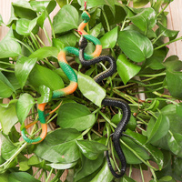 RUBBER SNAKE Halloween Fake Toy Soft Party Prop Trick - Assorted Colours thumbnail