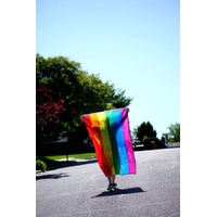 DELUXE RAINBOW GAY PRIDE FLAG Outdoor Banner 150x90cm 3x5ft with Metal Eyelets thumbnail