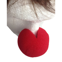 Soft CLOWN NOSE Costume Dress Up Halloween Spongy Sponge Circus Fancy Fun Silly - Red thumbnail