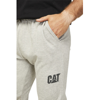 Caterpillar Track Pants Trackies Work Casual Gym Slim Fit w Hem Joggers - Grey - L thumbnail