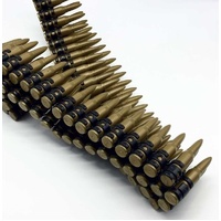 BULLET BELT Plastic Bandolier Costume Party Commando Army Gangster Soldier Ammo Cowboy thumbnail