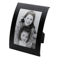Curve Picture Photo Frame Curved Aluminium Portrait 10cm x 15cm (4"x6")  - Black thumbnail