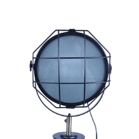 158cm Nautical Tripod Floor Lamp w Matte Black Lamp Head Searchlight Spot Light thumbnail