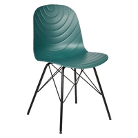 Set of 2 Modern Republica Dining Chair Living Office Furniture Seat Scandi - Dark Green thumbnail
