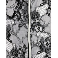 Dents Womens Lace Fingerless Elbow-Length Gloves - Black - One Size thumbnail